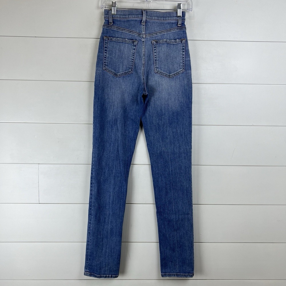 Reformation Audrey High‎ Straight Jeans Cyprus Wash Organic Stretch Denim 25 - Picture 5 of 9